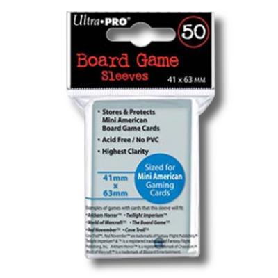 Ultra Pro: Mini American 41mm x 63mm Sleeves, 50ct Clear-LVLUP GAMES