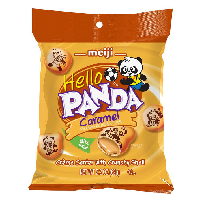 Meiji Hello Panda Caramel Cookies (62g bag)