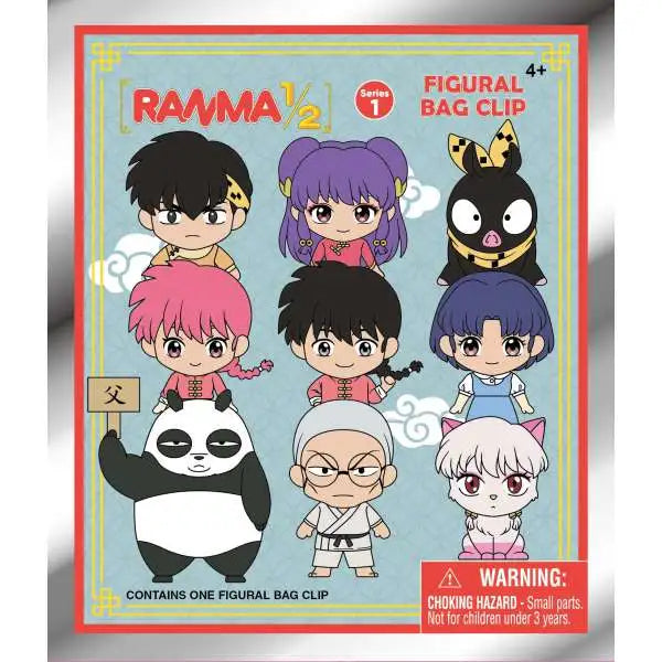 Ranma 1/2 3D Foam Bag Clip Blind Pack - Series 1