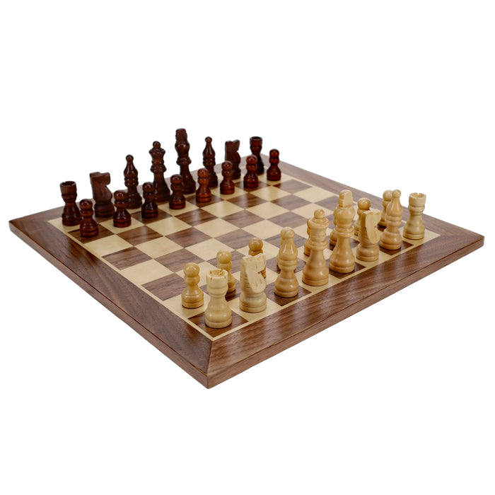WE Games: 12" Classic Staunton Wood Chess Set (2.75" King)