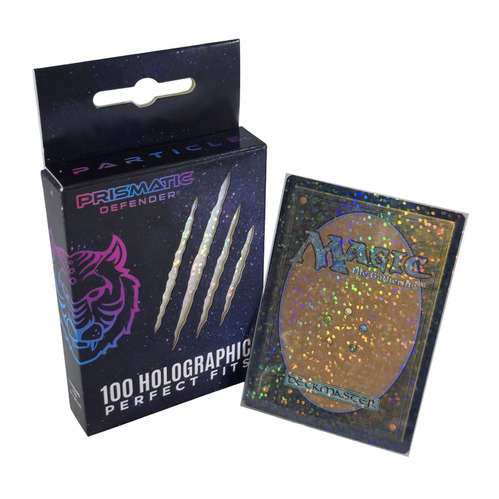 Prismatic Defender: Holographic Perfect Fit Card Sleeves Standard Size - Particle