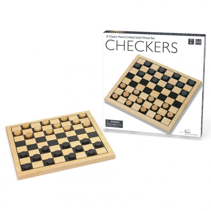 Wooden Checkers 11.5"