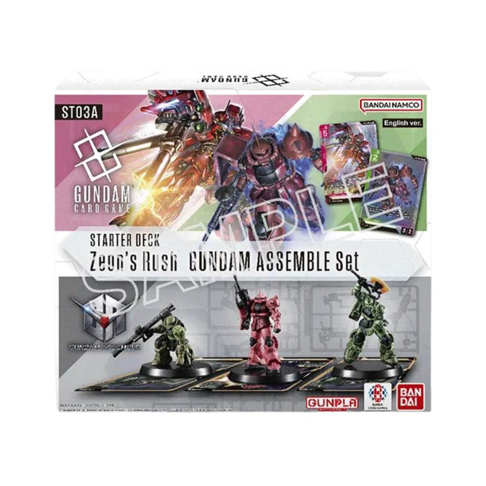 Gundam Card Game: ST-03A Gundam Assemble - Zeon's Rush Starter Deck