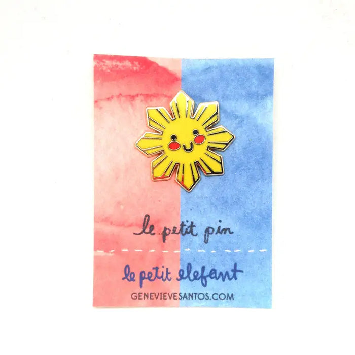 Le Petit Elefant: Philippine Sun Enamel Pin