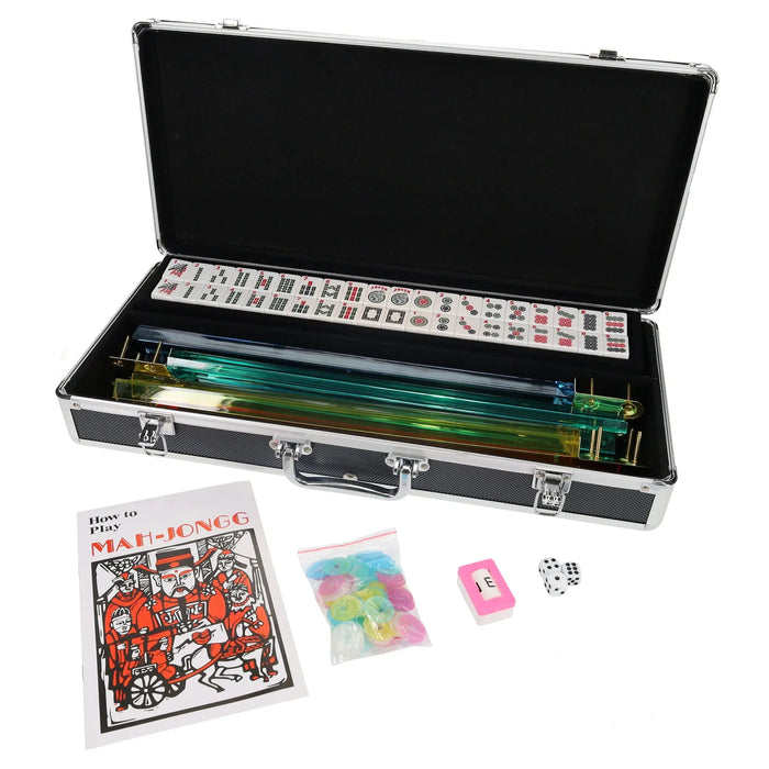 WE Games: Deluxe American Mahjong Set in Silver Aluminum Case