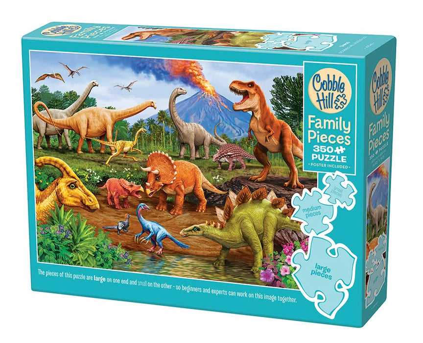 Cobble Hill: Family Pieces 350 Puzzle - Dinos