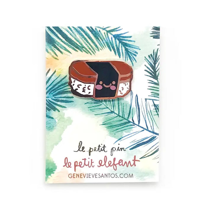 Le Petit Elefant: Spam Musubi Enamel Pin