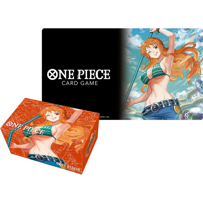 One Piece Card Game: Playmat and Card Case Set - Nami