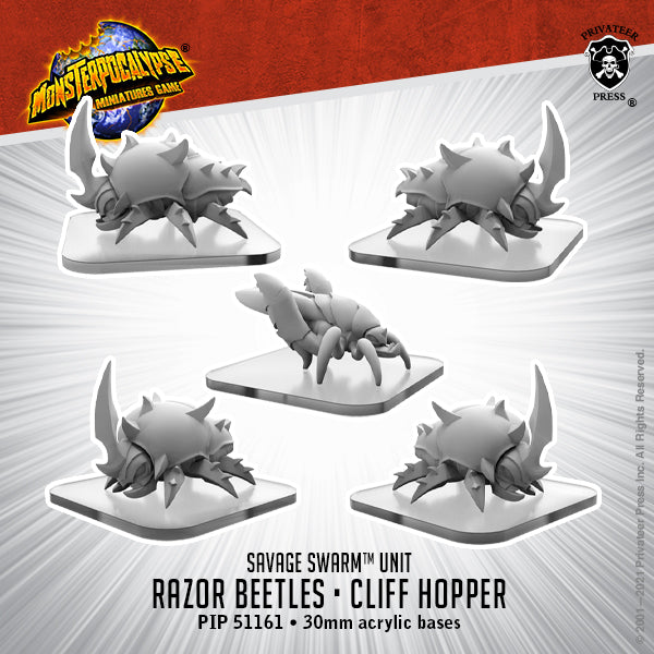 Monsterpocalypse: Savage Swarm Unit - Razor Beetles / Cliff Hopper