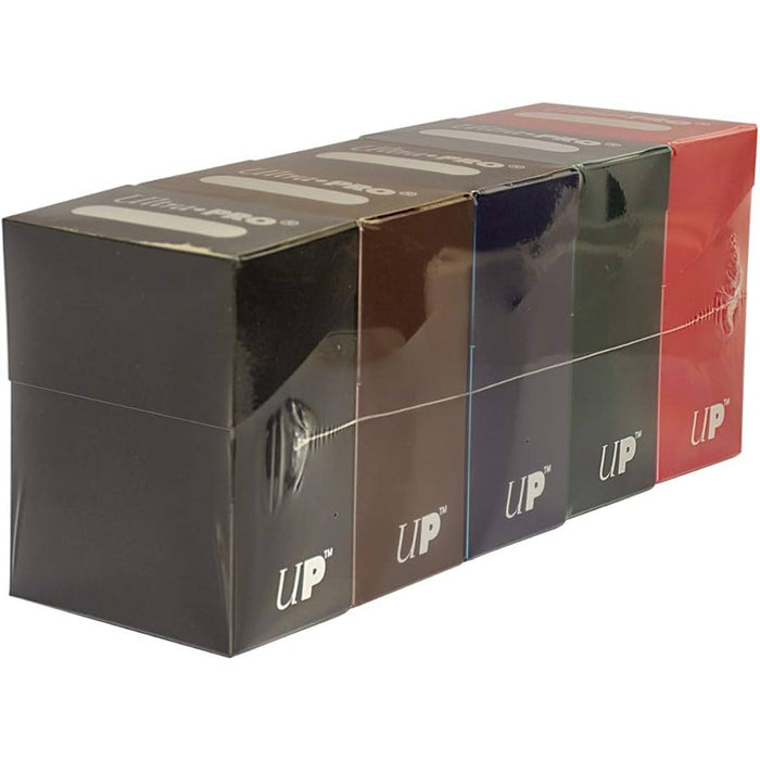 Ultra PRO Deck Box: 5 Box Bundle (Blue, Green, Black, Red, Brown)