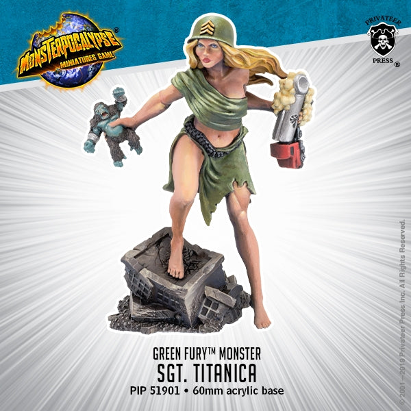 Monsterpocalypse: Green Fury - Sgt. Titanica (Convention Exclusive)