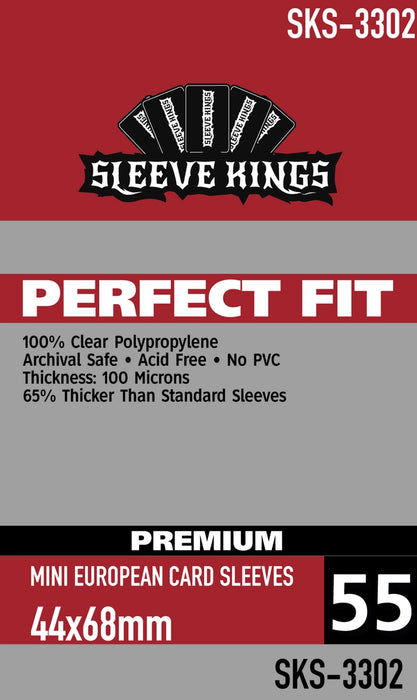 Sleeve Kings Premium: Perfect Fit - Mini European 44mmx 68mm, 55ct