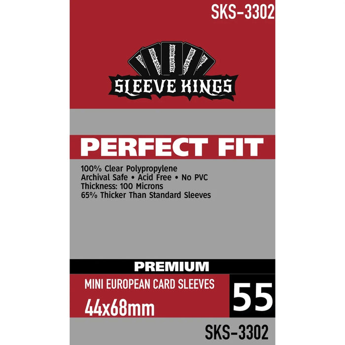 Sleeve Kings Premium: Perfect Fit - Mini European 44mmx 68mm, 55ct