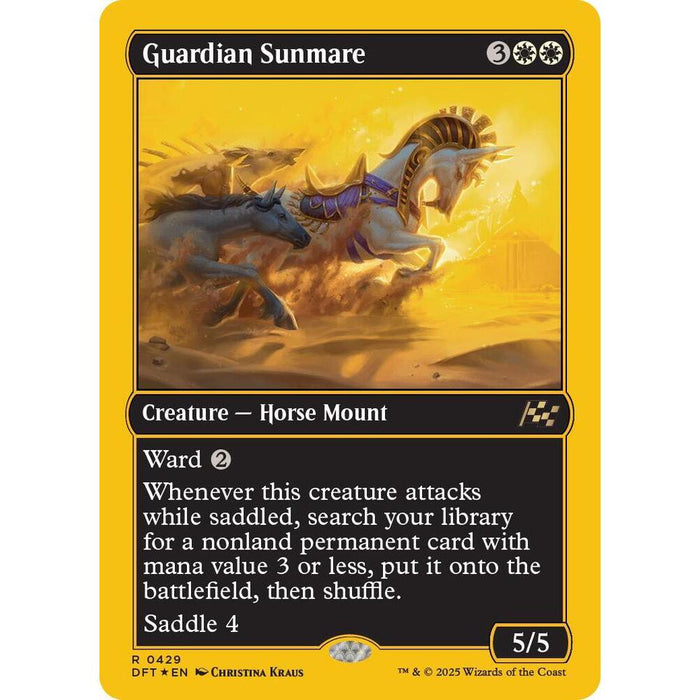 MTG R 0429 Guardian Sunmare (First-Place Foil) - Aetherdrift (DFT)