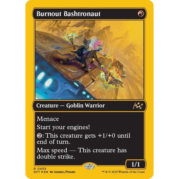 MTG R 0455 Burnout Bashtronaut (First-Place Foil) - Aetherdrift (DFT)