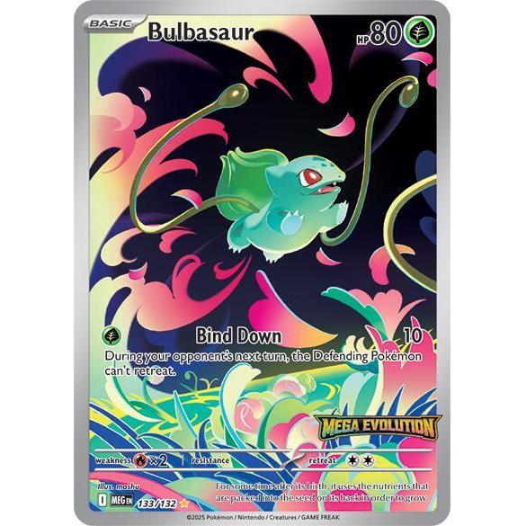 Pokemon Bulbasaur - 133/132 (Mega Evolution Stamped) - Miscellaneous Cards & Products (MCAP)