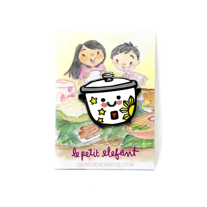 Le Petit Elefant: Philippine Rice Cooker Enamel Pin