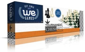 WE Games: Tournament Chess Set (3.75" King) - Green Carry Bag