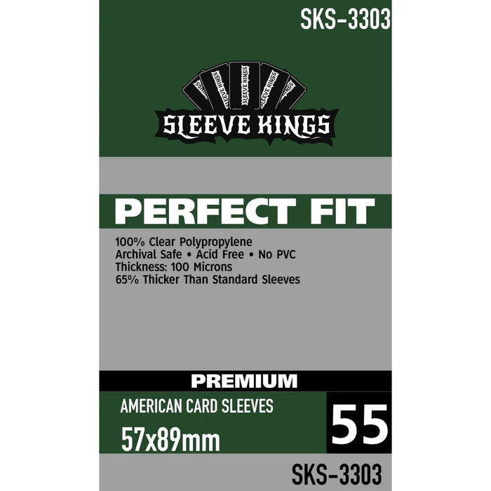 Sleeve Kings Premium: Perfect Fit - American 57mm x 89mm, 55ct