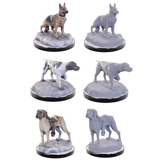 Wizkids Unpainted Miniatures: Deep Cuts Wave 22 - Dog Companions