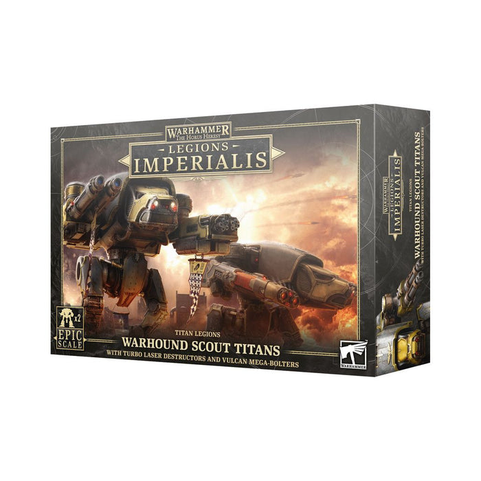 The Horus Heresy: Legions Imperialis - Warhound Titans with Turbo Laser Destructors and Vulcan Mega-Bolters