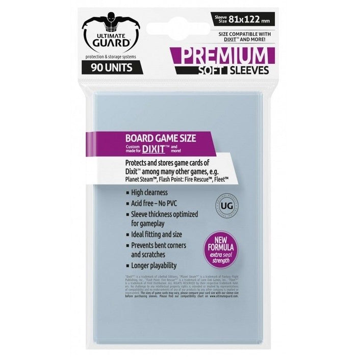 Ultimate Guard: Premium Sleeves - Dixit 81 x 122 mm 90ct, Clear
