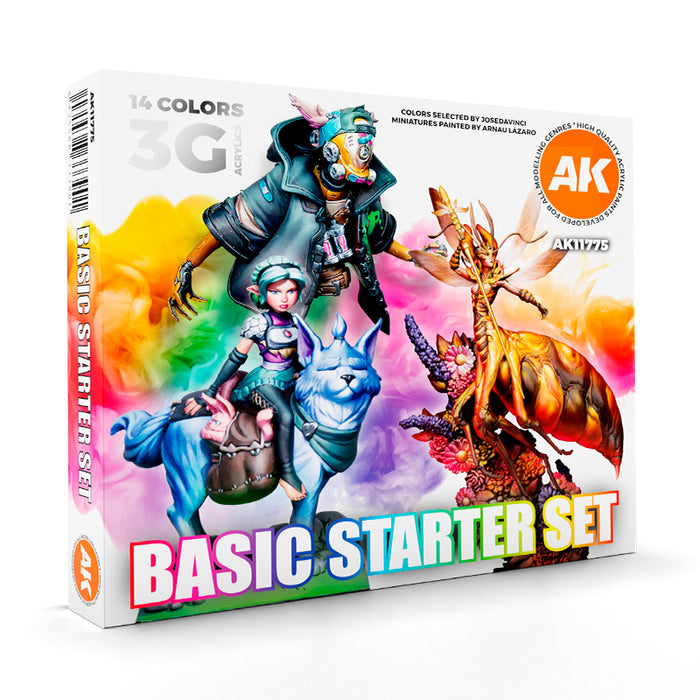 AK Interactive: Basic Starter Set - 14 3G Colors Selected by JoseDavinci