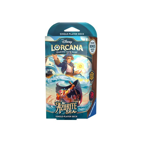 Disney Lorcana: Azurite Sea - Starter Deck - Amber & Ruby LVLUP GAMES Disney Lorcana: Azurite Sea - Starter Deck - Amber & Ruby LVLUP GAMES
