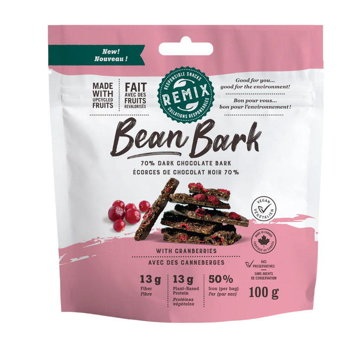 Bean Bark: Chocolate Snack with Cranberries