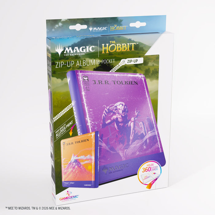 Gamegenic: Magic the Gathering: The Hobbit 18-Pocket Zip-Up Album - Gollum, Riddle Master / Lonely Mountain