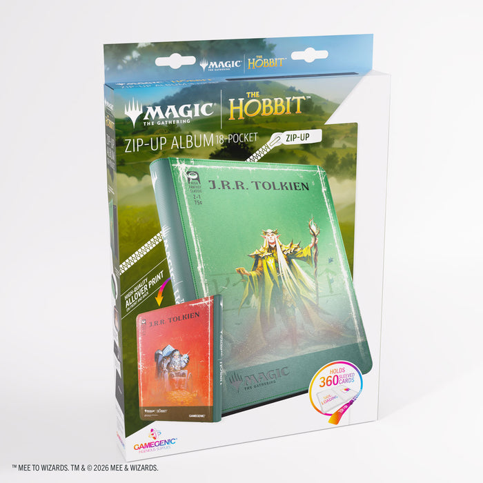 Gamegenic: Magic the Gathering: The Hobbit 18-Pocket Zip-Up Album - Thranduil, the Elvenking / The Mountain King