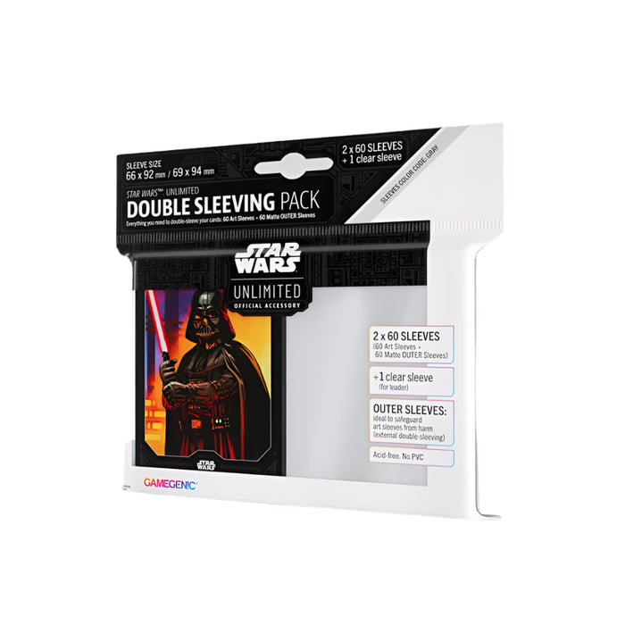 Gamegenic Star Wars: Unlimited Art Sleeves Double Sleeving Pack - Darth Vader