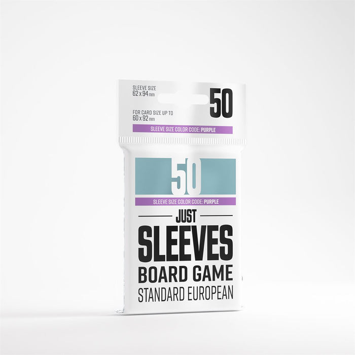 Just Sleeves: Board Game - Standard European (60mm x 92mm) 50ct