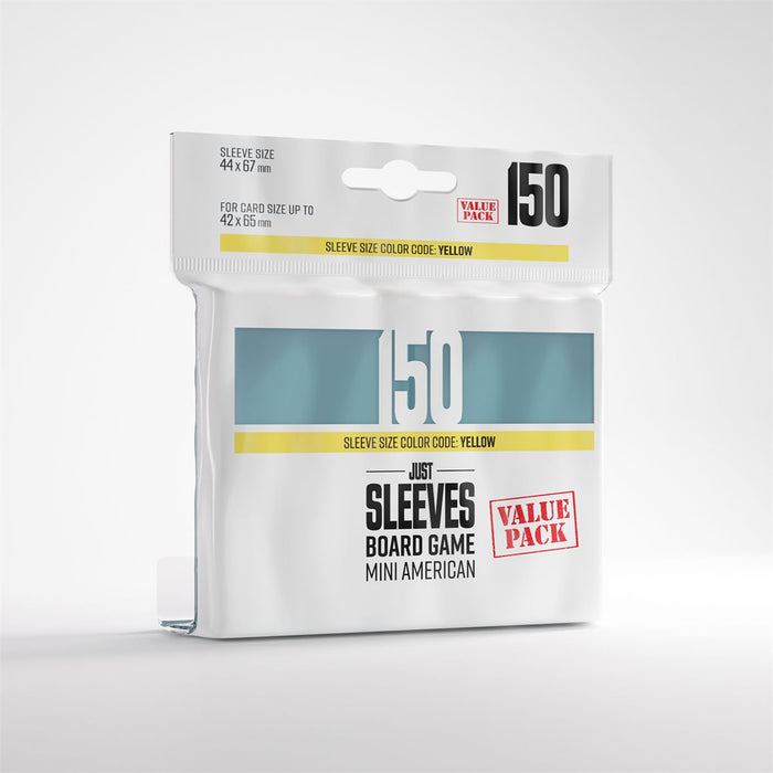 Just Sleeves: Board Game - Mini American (42mm x 65mm) Value Pack 150ct