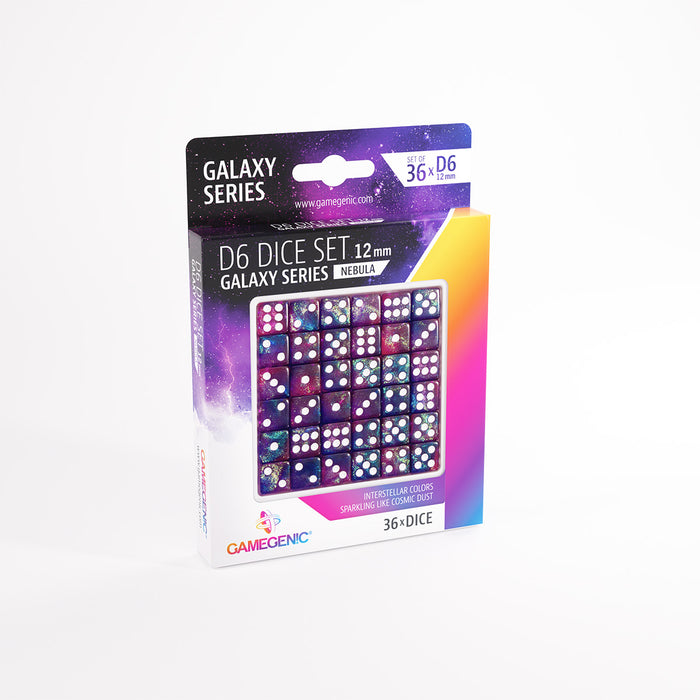 Gamegenic 36-Piece D6 Dice Set: Galaxy Series - Nebula
