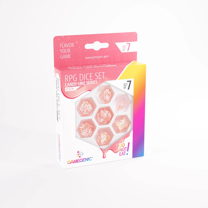 Gamegenic 7-Piece RPG Dice Set: Candy Series - Peach