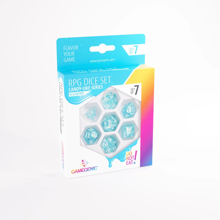Gamegenic 7-Piece RPG Dice Set: Candy Series - Blueberry