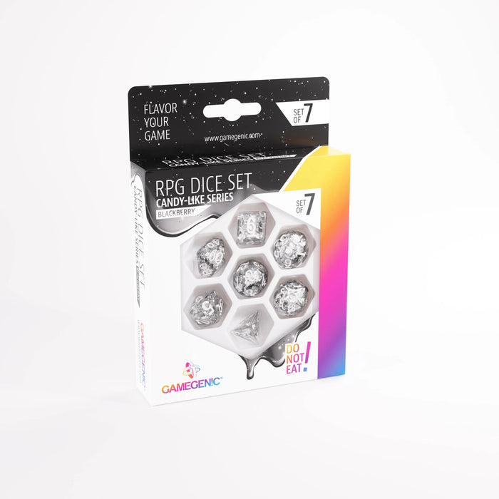 Gamegenic 7-Piece RPG Dice Set: Candy Series - Blackberry