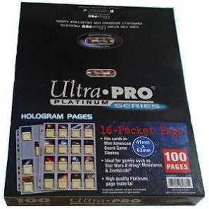 Ultra PRO Platinum Series: 16-Pocket Page for Mini American Cards (41mm x 63mm)