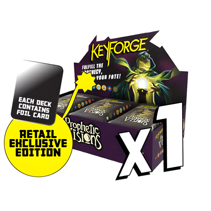 KeyForge: Prophetic Visions - Foil Archon Deck Display (12 decks)