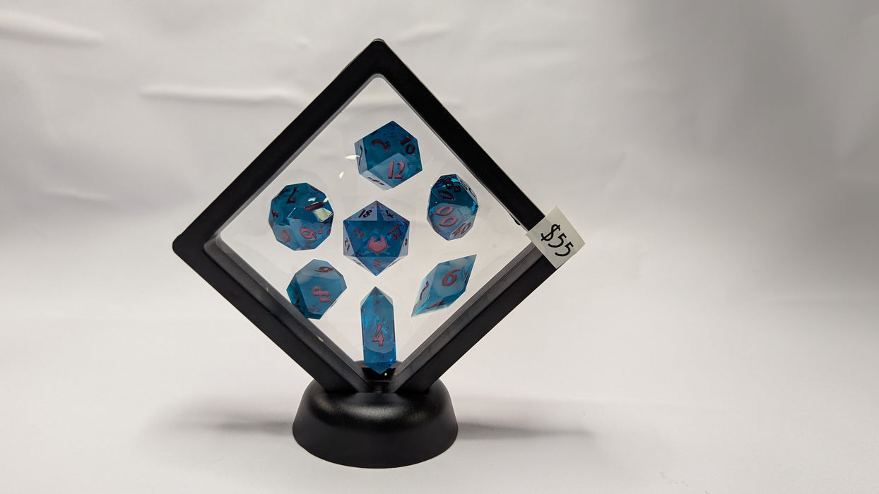 Dicetownn: Hand-crafted Sharp-Edge Resin Dice (Set of 7) - Leyline