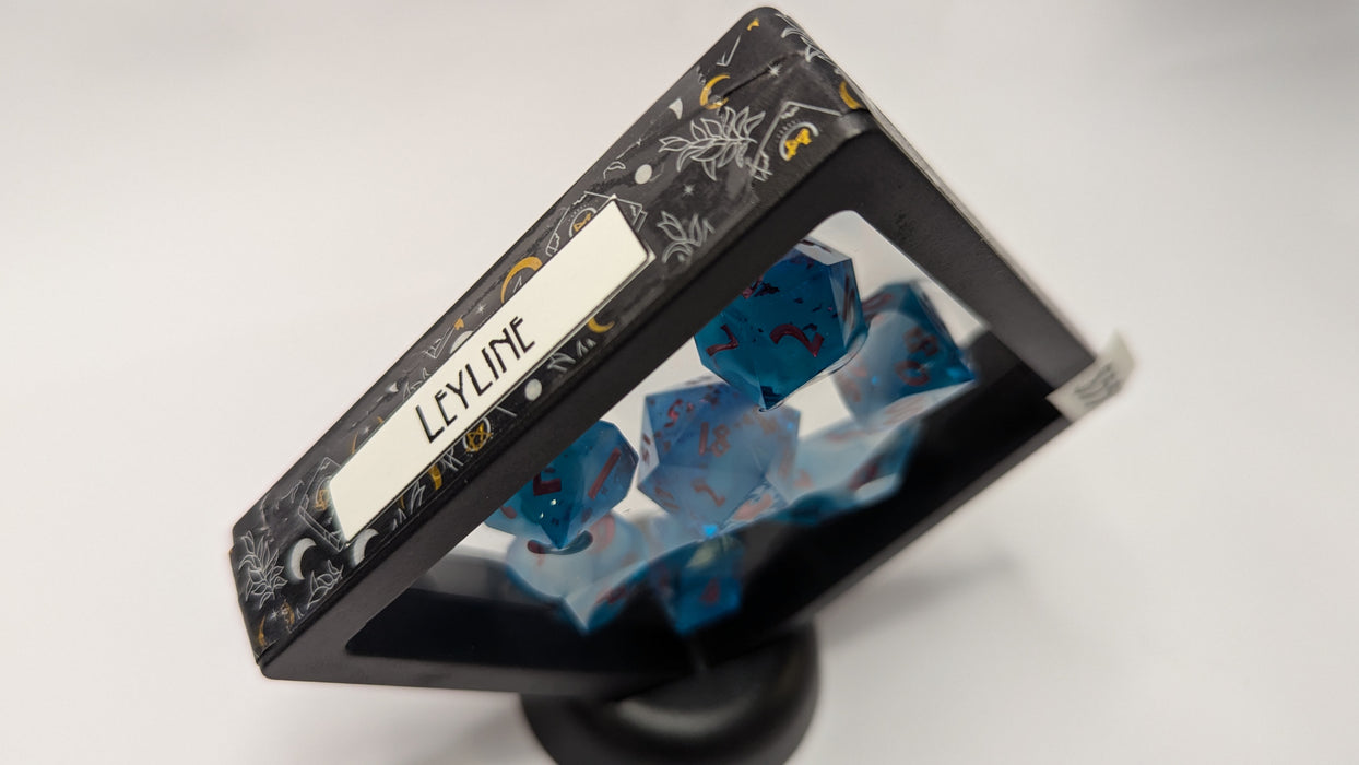 Dicetownn: Hand-crafted Sharp-Edge Resin Dice (Set of 7) - Leyline