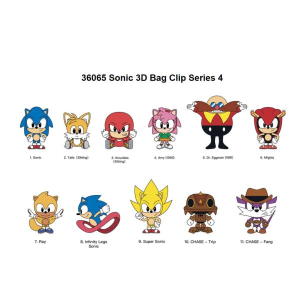 Sonic 3D Foam Bag Clip Blind Pack - Series 4