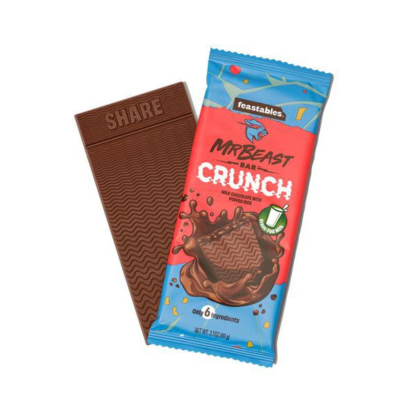 Mr. Beast Feastables: Milk Chocolate Crunch Bar