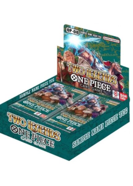 One Piece Card Game: OP-08 Two Legends Booster Box (24 Packs) LVLUP GAMES One Piece Card Game: OP-08 Two Legends Booster Box (24 Packs) LVLUP GAMES