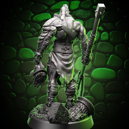 Helios Tabletop: Unprimed Orc Barbarian | Greataxe | 5e