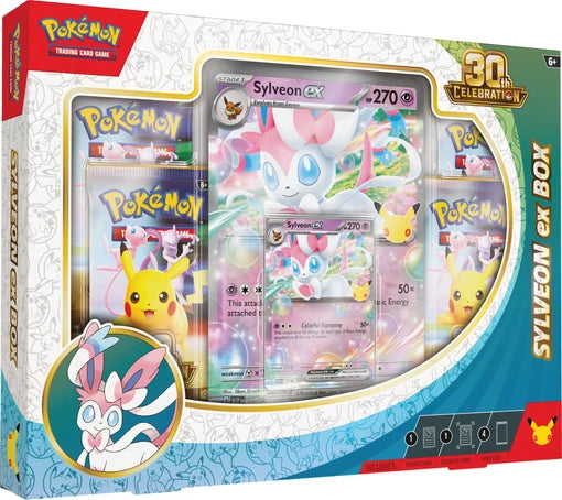 PRE-ORDER | Pokemon 30th Celebration: Sylveon or Greninja ex Box (Randomly selected)