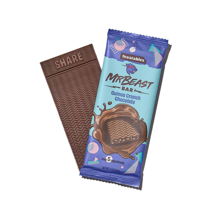 Mr. Beast Feastables: Quinoa Crunch Chocolate Bar