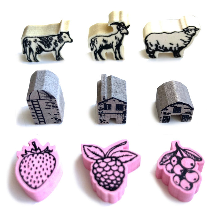 PRE-ORDER | Fromage: Deluxe Wooden Tokens