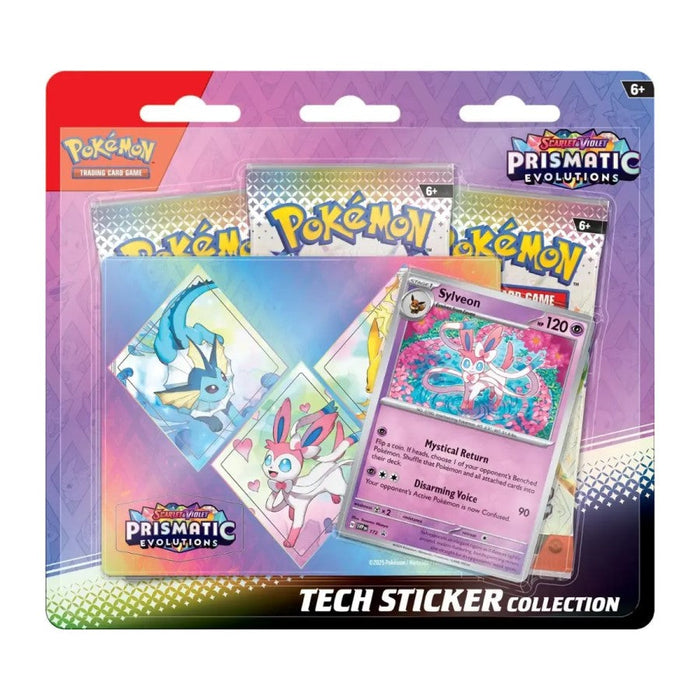 Pokemon Scarlet & Violet SV8.5 Prismatic Evolutions - Tech Sticker Collection - Sylveon